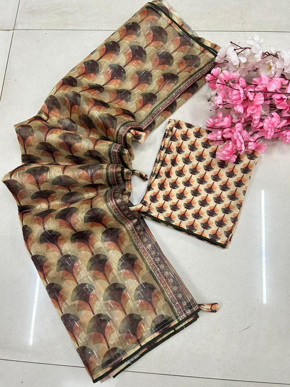 Df 106 Mallika Feni Cotton Organza Silk Saree Catalog